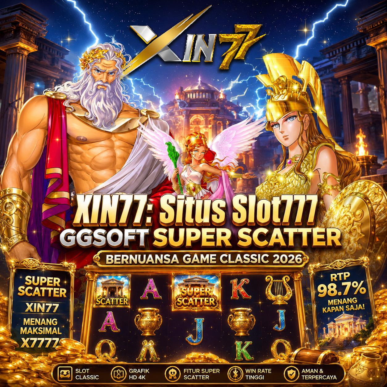 XIN77: Situs Slot777 GGSOFT Super Scatter Bernuansa Game Classic 2026